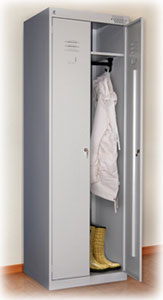 Металлический шкаф для одежды ШРК-22